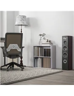 HOMCOM 2 Tier Bookshelf, Low Bookcase with Adjustable Shelf, 2 Compartments for Home Office, Living Room, Study, White 2