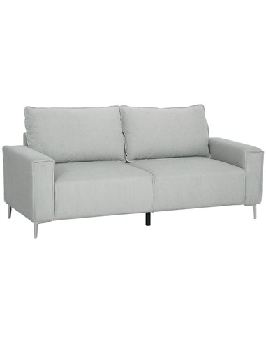 HOMCOM Three-Seater Corduroy - Light Grey