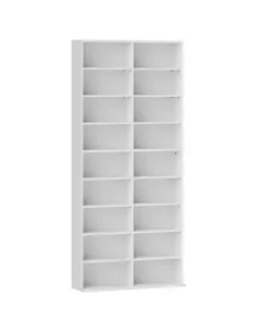 HOMCOM 640 CD Storage Tower - White