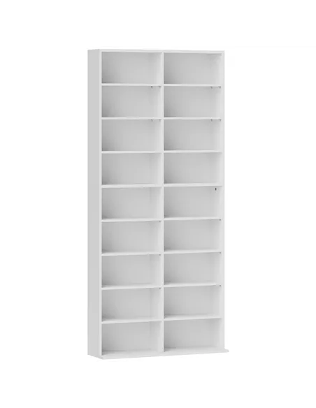HOMCOM 640 CD Storage Tower - White