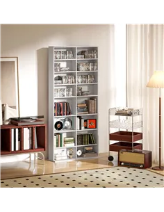HOMCOM 640 CD Storage Tower - White 2