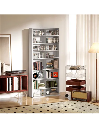 HOMCOM 640 CD Storage Tower - White