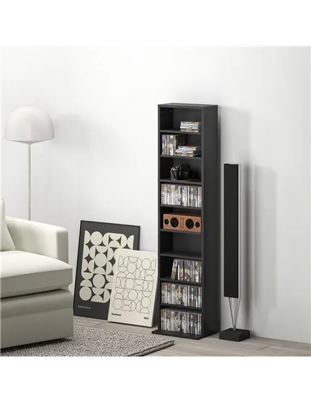 HOMCOM 260 Narrow CD Storage Unit - Black