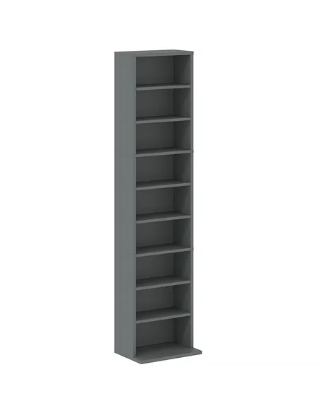 HOMCOM 260 Narrow CD Storage Unit - Grey