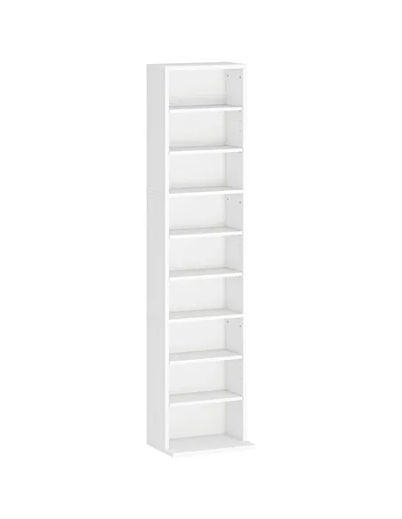 HOMCOM 260 Narrow CD Storage Unit - White