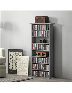 HOMCOM 360 CD Storage Unit - Grey 2