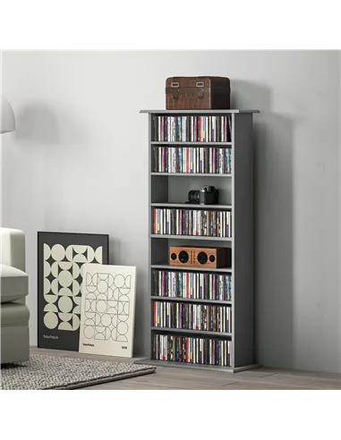 HOMCOM 360 CD Storage Unit - Grey