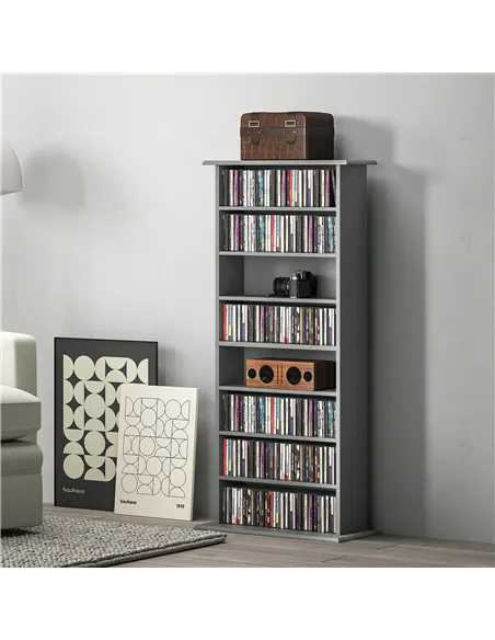 HOMCOM 360 CD Storage Unit - Grey