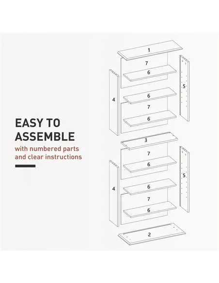 HOMCOM 360 CD Storage Unit - Grey