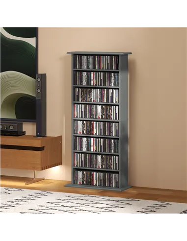 HOMCOM 360 CD Storage Unit - Grey