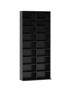 HOMCOM 640 CD Storage Tower - Black