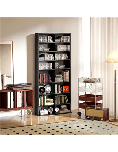 HOMCOM 640 CD Storage Tower - Black