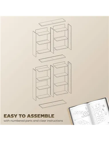 HOMCOM 640 CD Storage Tower - Black