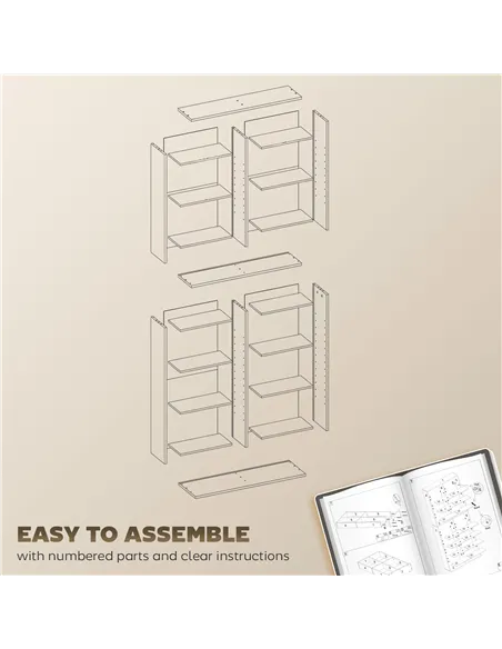 HOMCOM 640 CD Storage Tower - Black