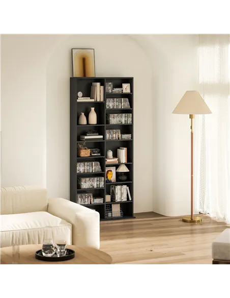 HOMCOM 640 CD Storage Tower - Black