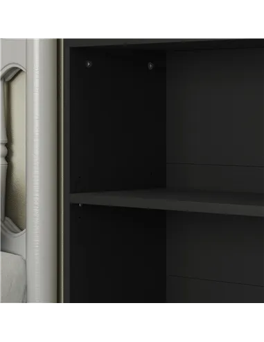 HOMCOM Six Shelf Bookcase - Black