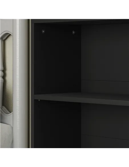 HOMCOM Six Shelf Bookcase - Black