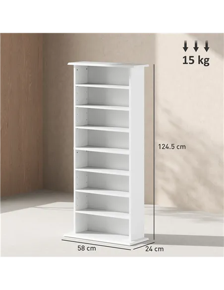 HOMCOM 360 CD Storage Unit - White