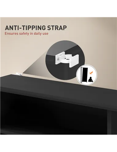 HOMCOM 360 CD Storage Unit - Black