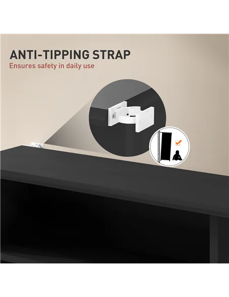 HOMCOM 360 CD Storage Unit - Black