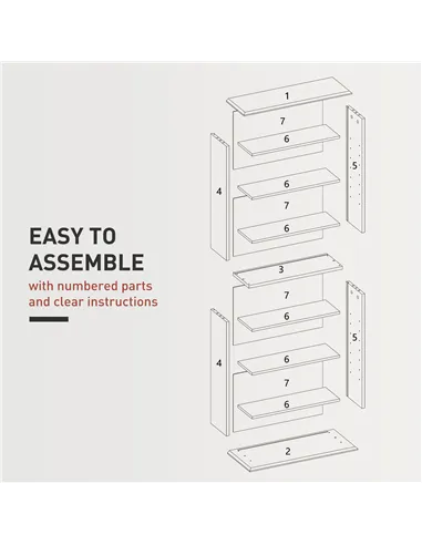 HOMCOM 360 CD Storage Unit - Black