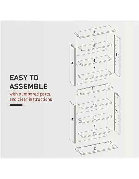 HOMCOM 360 CD Storage Unit - Black