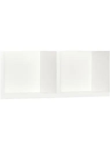 HOMCOM Wall Mount 84 CD / 56 DVD/Blu-ray/ Media Storage Rack 4 Cubes, Wooden Shelf Organiser Unit Bookcase Display, Set of 2, Wh