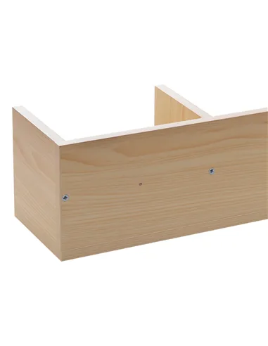 HOMCOM Wall Mount 84 CD / 56 DVD/Blu-ray/ Media Storage Rack 4 Cubes, Wooden Shelf Organiser Unit Bookcase Display, Set of 2, Na