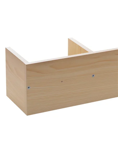 HOMCOM Wall Mount 84 CD / 56 DVD/Blu-ray/ Media Storage Rack 4 Cubes, Wooden Shelf Organiser Unit Bookcase Display, Set of 2, Na