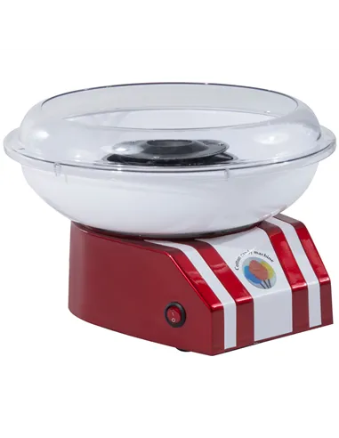 HOMCOM Professional Cotton Floss Machine with 10 Bamboo Sticks, Candy Floss Maker for Children, Adult Party and Birthday, Red