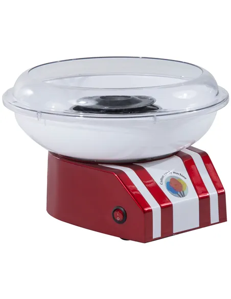 HOMCOM Professional Cotton Floss Machine with 10 Bamboo Sticks, Candy Floss Maker for Children, Adult Party and Birthday, Red