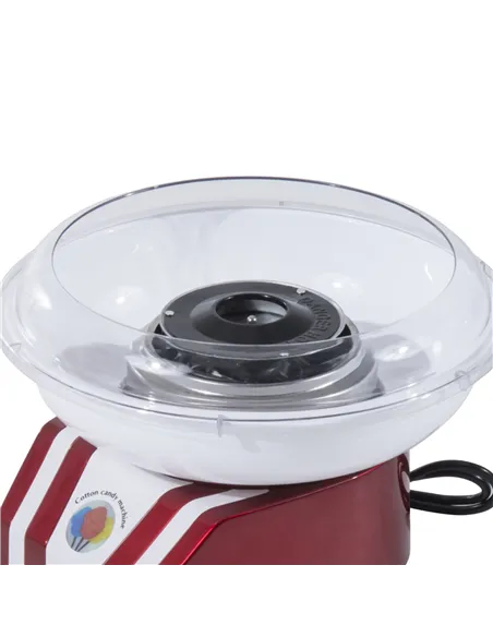 HOMCOM Professional Cotton Floss Machine with 10 Bamboo Sticks, Candy Floss Maker for Children, Adult Party and Birthday, Red