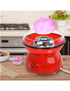 HOMCOM 450W Electric Candyfloss Machine Kit Non-Stick Plates Fairground Fun Children Adult Party Gift Home Sweet Metal Body w/ A 2