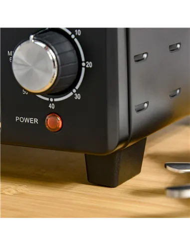 HOMCOM 21L Mini Countertop Oven, 100°C-230°C Adjustable Temp - Black