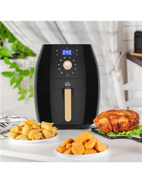 HOMCOM 5.5L 1700W Air Fryer, with Digital Display, 80-200℃ Temperature