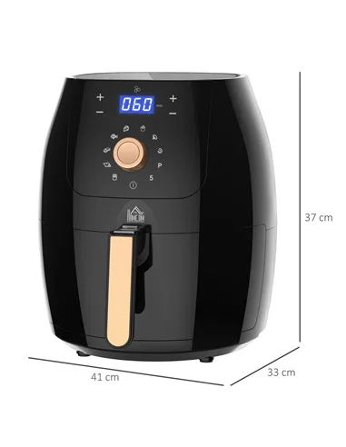 HOMCOM 5.5L 1700W Air Fryer, with Digital Display, 80-200℃ Temperature