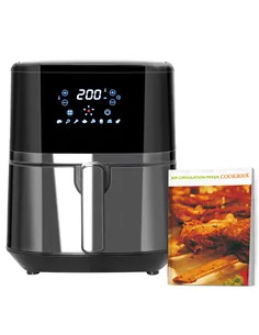 HOMCOM 4.5L Air Fryer, 8-in-1 Digital Air Fryer Oven with Rapid Air Circulation, Temp Control & Timer, Non-stick Basket, Oil-Fre