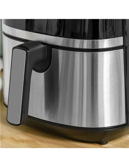 HOMCOM 4.5L Air Fryer, 8-in-1 Digital Air Fryer Oven with Rapid Air Circulation, Temp Control & Timer, Non-stick Basket, Oil-Fre