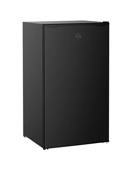 HOMCOM 91 Litre Freestanding Under Counter Fridge Freezer, Small Fridge with Chiller Box, Adjustable Thermostat, 47.5cm Wide, Bl