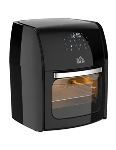 HOMCOM 12L 8 in 1 Digital Air Fryer Oven with Roast, Bake, Dehydrate, 8 Preset Modes, Rapid Air Circulation, Timer, Inner Light,