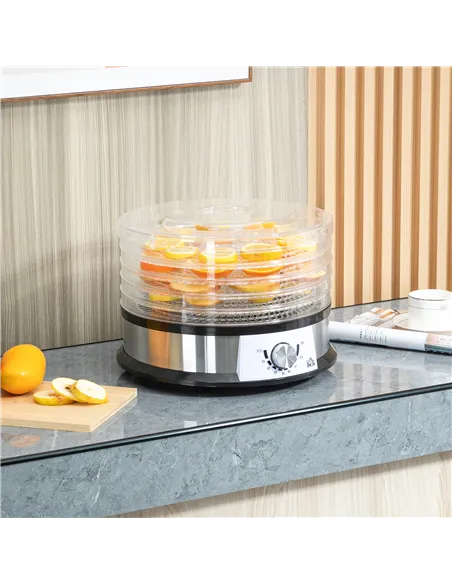 HOMCOM 40-70℃ Five-Tray Food Dehydrator