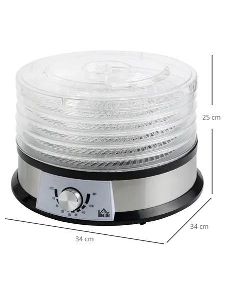 HOMCOM 40-70℃ Five-Tray Food Dehydrator