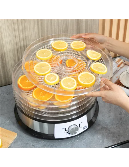 HOMCOM 40-70℃ Five-Tray Food Dehydrator