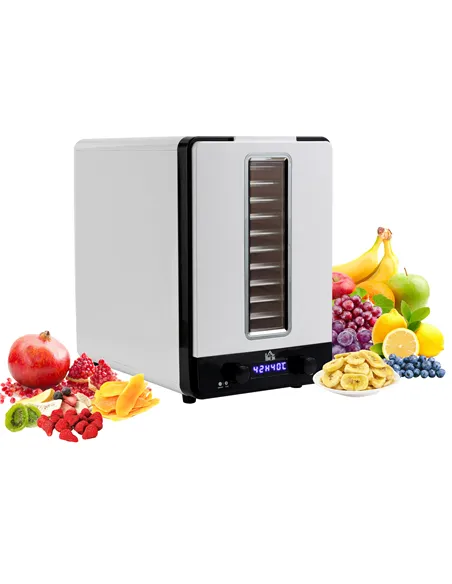 HOMCOM 11-Tray Food Dehydrator, 40-70℃ Temperature and Timer