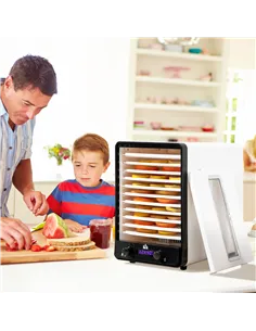 HOMCOM 11-Tray Food Dehydrator, 40-70℃ Temperature and Timer 2