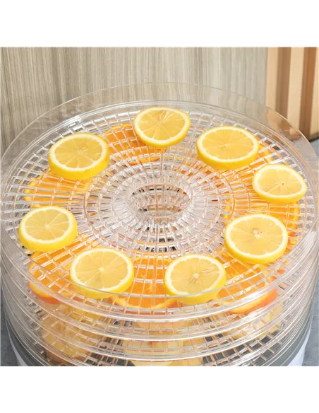 HOMCOM 5 Tier Food Dehydrator, 245W Food Dryer Machine with Adjustable Temperature Control for Drying Fruit, Meat, Vegetable, Je