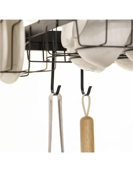 HOMCOM 65cm Modular Over-Sink Drying Rack