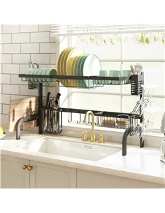 HOMCOM 100cm Modular Over-Sink Drying Rack