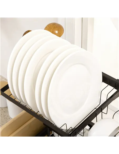 HOMCOM 100cm Modular Over-Sink Drying Rack