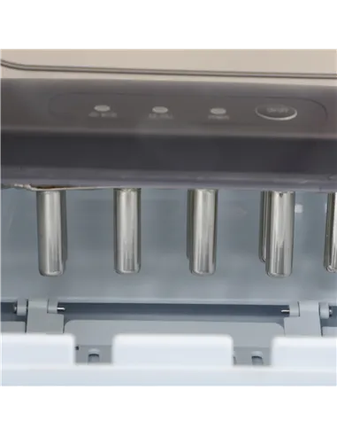 HOMCOM Ice Maker Machine Counter Top, 12Kg in 24 Hrs, 9 Cubes Ready in 6-12Mins, Portable Ice Cube Maker with Ice Scoop and Bask